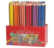 Fargeblyanter Faber Castell sekskantet 144 stk