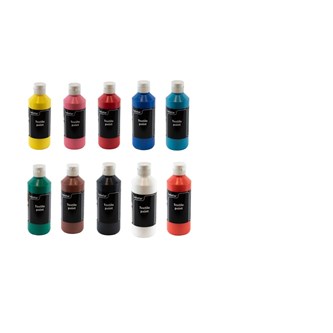 Lekolar tekstilmaling 10x250 ml