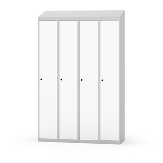 Garderobeskap Novis skrått tak 1:4 B120