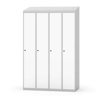 Garderobeskap Novis skrått tak 1:4 B120