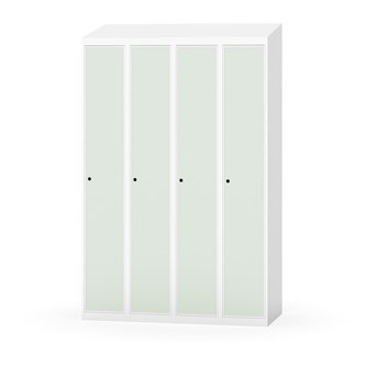 Garderobeskap Novis skrått tak 1:4 B120