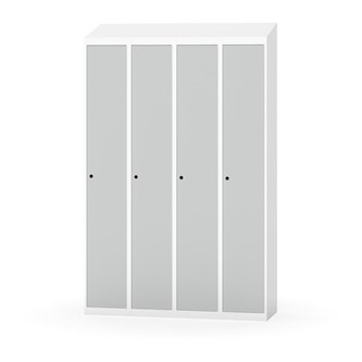 Garderobeskap Novis skrått tak 1:4 B120