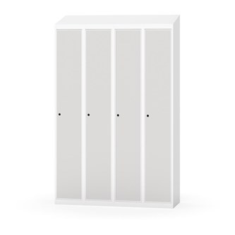 Garderobeskap Novis skrått tak 1:4 B120