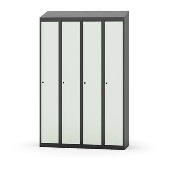 Garderobeskap Novis skrått tak 1:4 B120