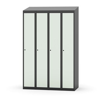 Garderobeskap Novis skrått tak 1:4 B120