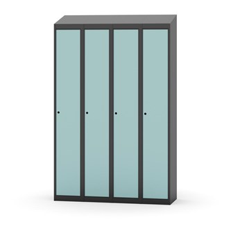 Garderobeskap Novis skrått tak 1:4 B120