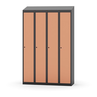 Garderobeskap Novis skrått tak 1:4 B120