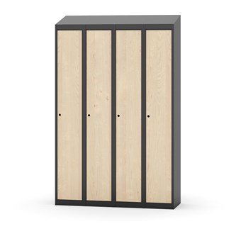 Garderobeskap Novis skrått tak 1:4 B120