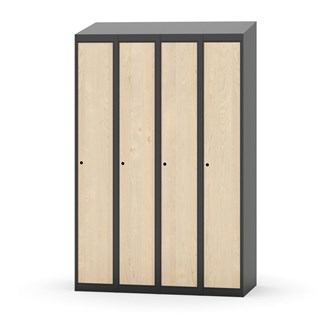 Garderobeskap Novis skrått tak 1:4 B120