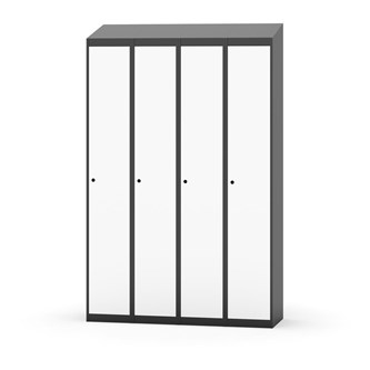 Garderobeskap Novis skrått tak 1:4 B120