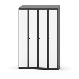 Garderobeskap Novis skrått tak 1:4 B120