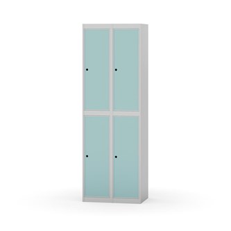 Garderobeskap Novis flatt tak 2:2 B60