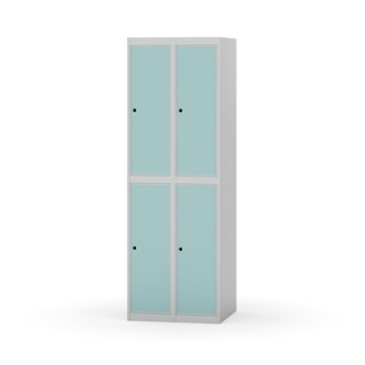 Garderobeskap Novis flatt tak 2:2 B60