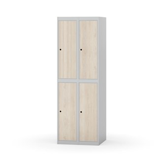 Garderobeskap Novis flatt tak 2:2 B60