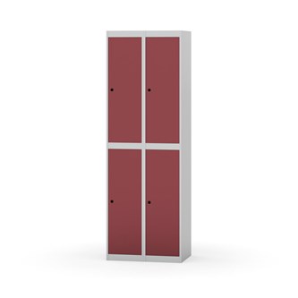 Garderobeskap Novis flatt tak 2:2 B60