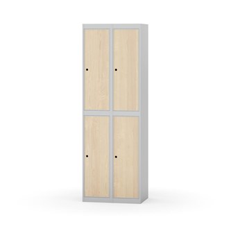 Garderobeskap Novis flatt tak 2:2 B60