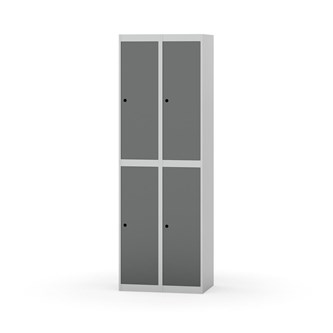 Garderobeskap Novis flatt tak 2:2 B60