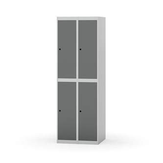 Garderobeskap Novis flatt tak 2:2 B60