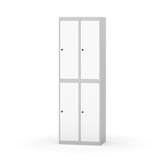 Garderobeskap Novis flatt tak 2:2 B60