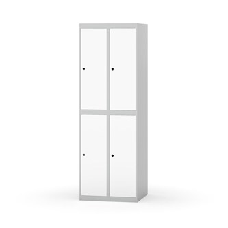 Garderobeskap Novis flatt tak 2:2 B60