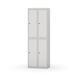 Garderobeskap Novis flatt tak 2:2 B60