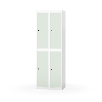 Garderobeskap Novis flatt tak 2:2 B60