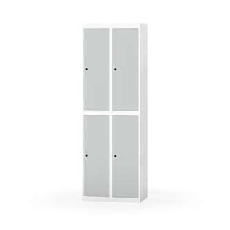 Garderobeskap Novis flatt tak 2:2 B60