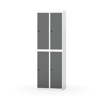 Garderobeskap Novis flatt tak 2:2 B60