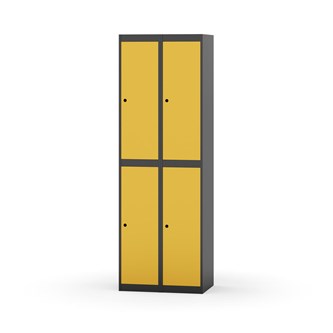 Garderobeskap Novis flatt tak 2:2 B60