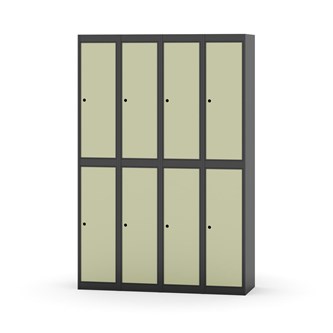 Garderobeskap Novis flatt tak 2:4 B120