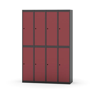 Garderobeskap Novis flatt tak 2:4 B120
