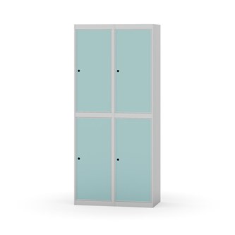 Garderobeskap Novis flatt tak 2:2 B80