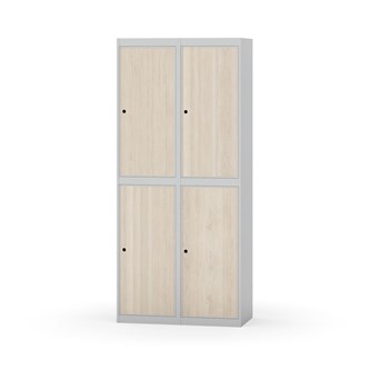 Garderobeskap Novis flatt tak 2:2 B80