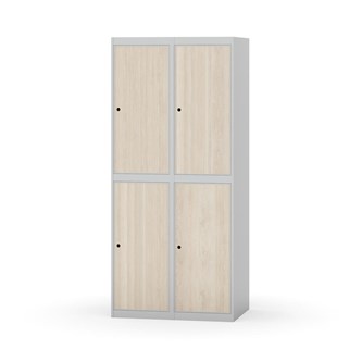 Garderobeskap Novis flatt tak 2:2 B80