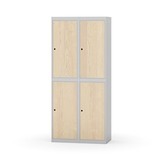 Garderobeskap Novis flatt tak 2:2 B80