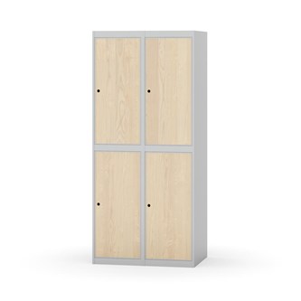 Garderobeskap Novis flatt tak 2:2 B80