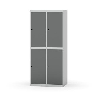 Garderobeskap Novis flatt tak 2:2 B80
