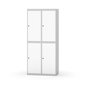 Garderobeskap Novis flatt tak 2:2 B80