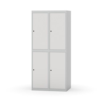 Garderobeskap Novis flatt tak 2:2 B80