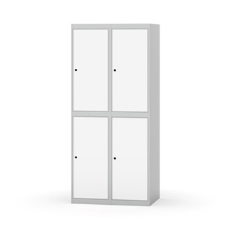 Garderobeskap Novis flatt tak 2:2 B80