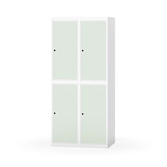 Garderobeskap Novis flatt tak 2:2 B80