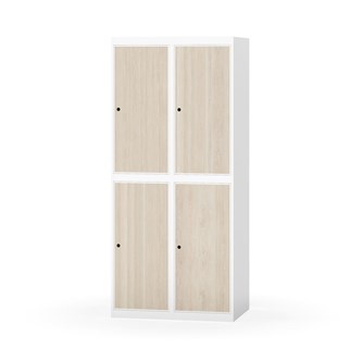 Garderobeskap Novis flatt tak 2:2 B80