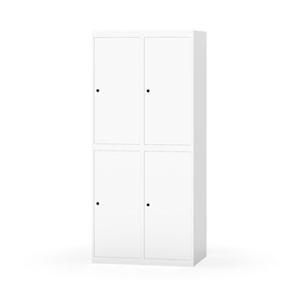 Garderobeskap Novis flatt tak 2:2 B80