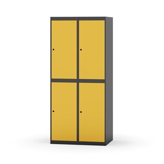 Garderobeskap Novis flatt tak 2:2 B80
