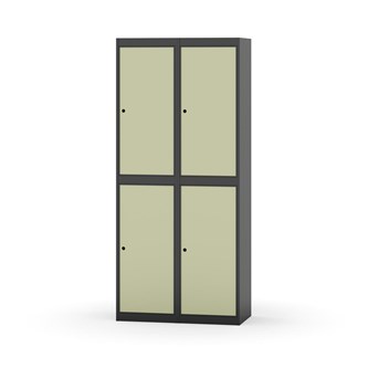 Garderobeskap Novis flatt tak 2:2 B80