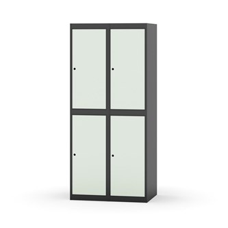 Garderobeskap Novis flatt tak 2:2 B80