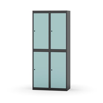Garderobeskap Novis flatt tak 2:2 B80