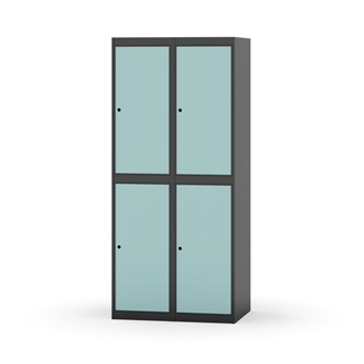 Garderobeskap Novis flatt tak 2:2 B80