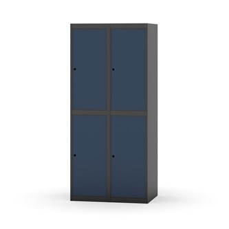 Garderobeskap Novis flatt tak 2:2 B80