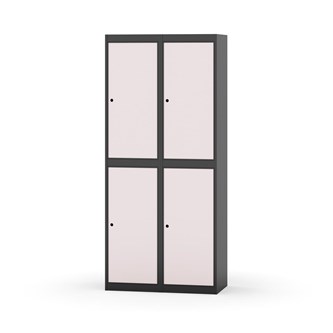 Garderobeskap Novis flatt tak 2:2 B80